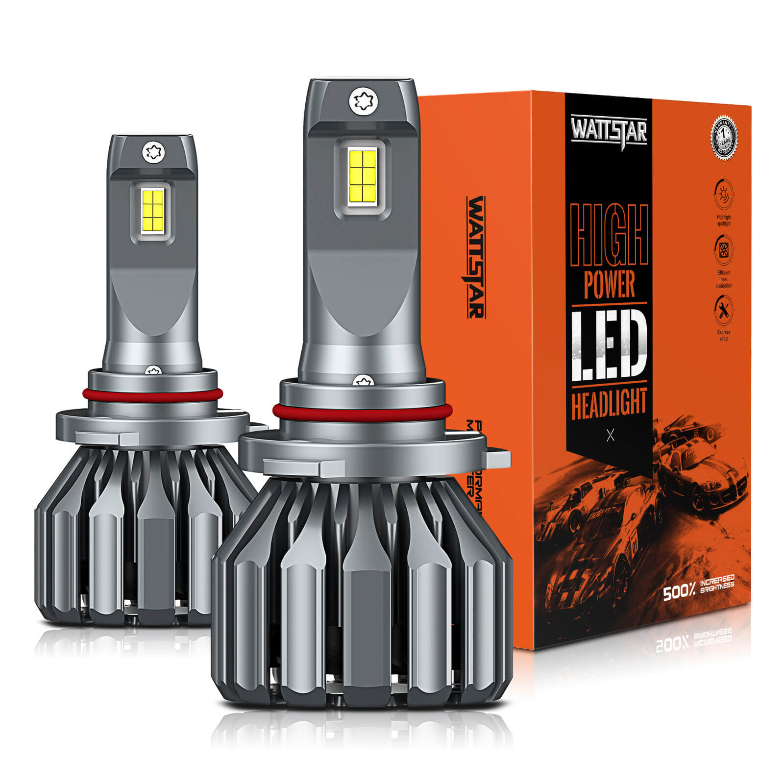 HYSAMI S19 Automotive Headlight LED Bulbs, USS19-9005 CSP LED